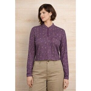 Bad Birdie 1/4 Zip UV Long Sleeve Throwing Darts Large Women’s New NWT D30